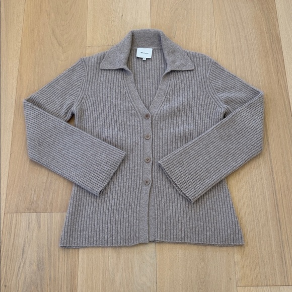 Reformation Sweaters - Reformation Shea Collared Cashmere Cardigan